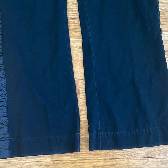 Wet seal, Satin trim pants, Size 7 JUNIORS, Wide leg - Picture 5 of 7
